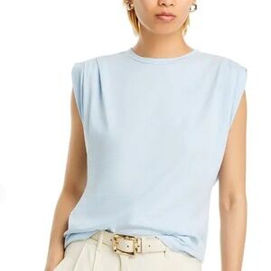 Rag and Bone The Slub Pleat Tank - Light Blue l NWT l Size L